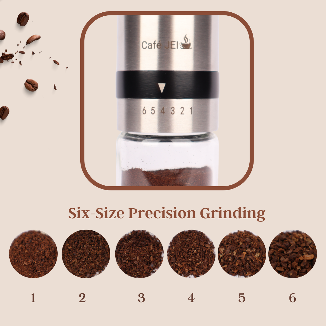 Cafe JEI Manual Burr Coffee Grinder β Precision Grinding for the Perfect Brew