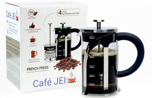 French Press Coffee and Tea Maker 600ml (Silver)