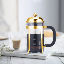 Load image into Gallery viewer, Cafe JEI Classic French Press Coffee and Tea Maker 600ml (Dome, Gold)