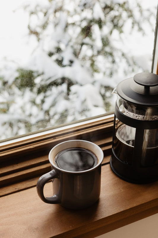 Mug of a Coffee and French Press Coffee and Tea Maker