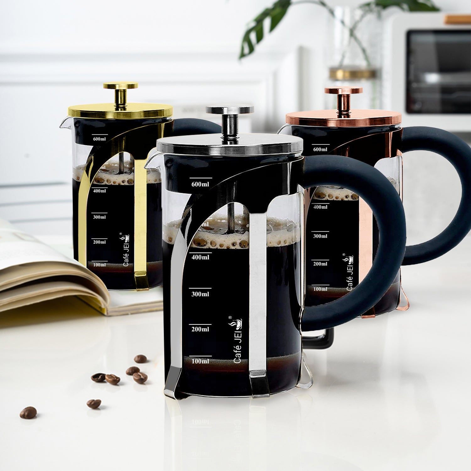 Cafe JEI Original French Press Coffee and tea maker press presses