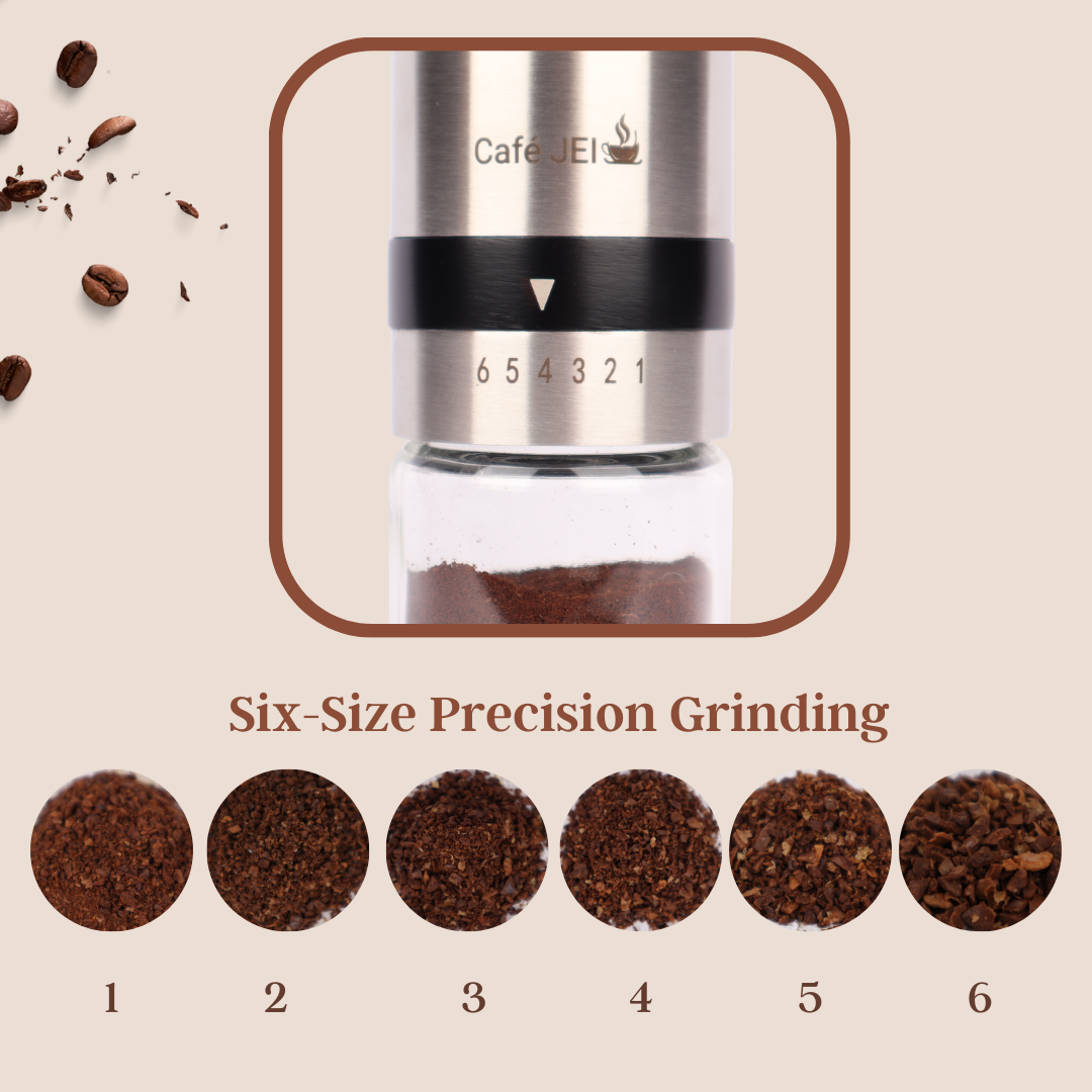 Cafe JEI Manual Burr Coffee Grinder – Precision Grinding for the Perfect Brew