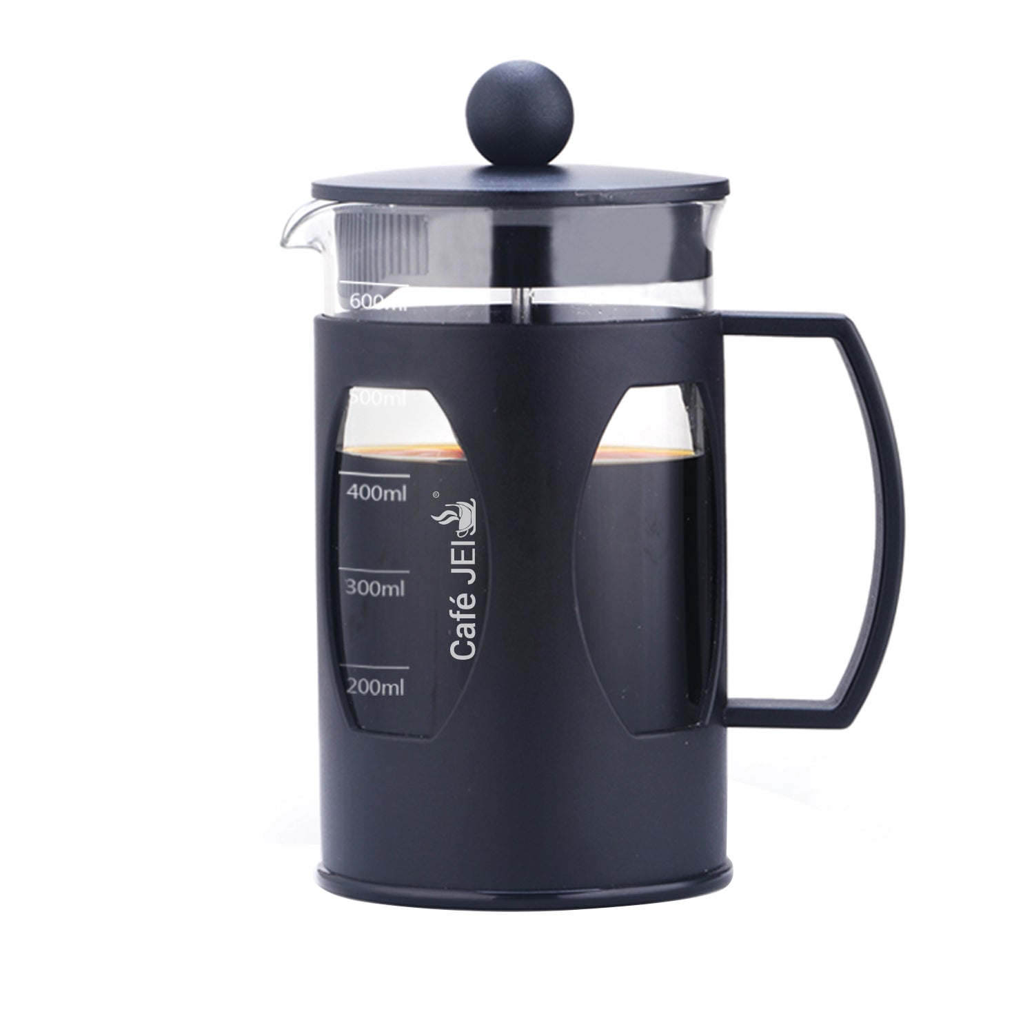 cafe jei french Press coffee maker plastic black