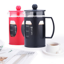 Load image into Gallery viewer, cafe jei french Press coffee maker plastic black and red