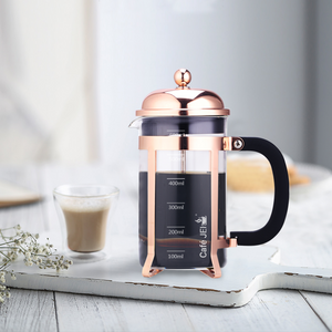 Cafe JEI Classic French Press Coffee and Tea Maker 600ml (Dome Rose Gold)