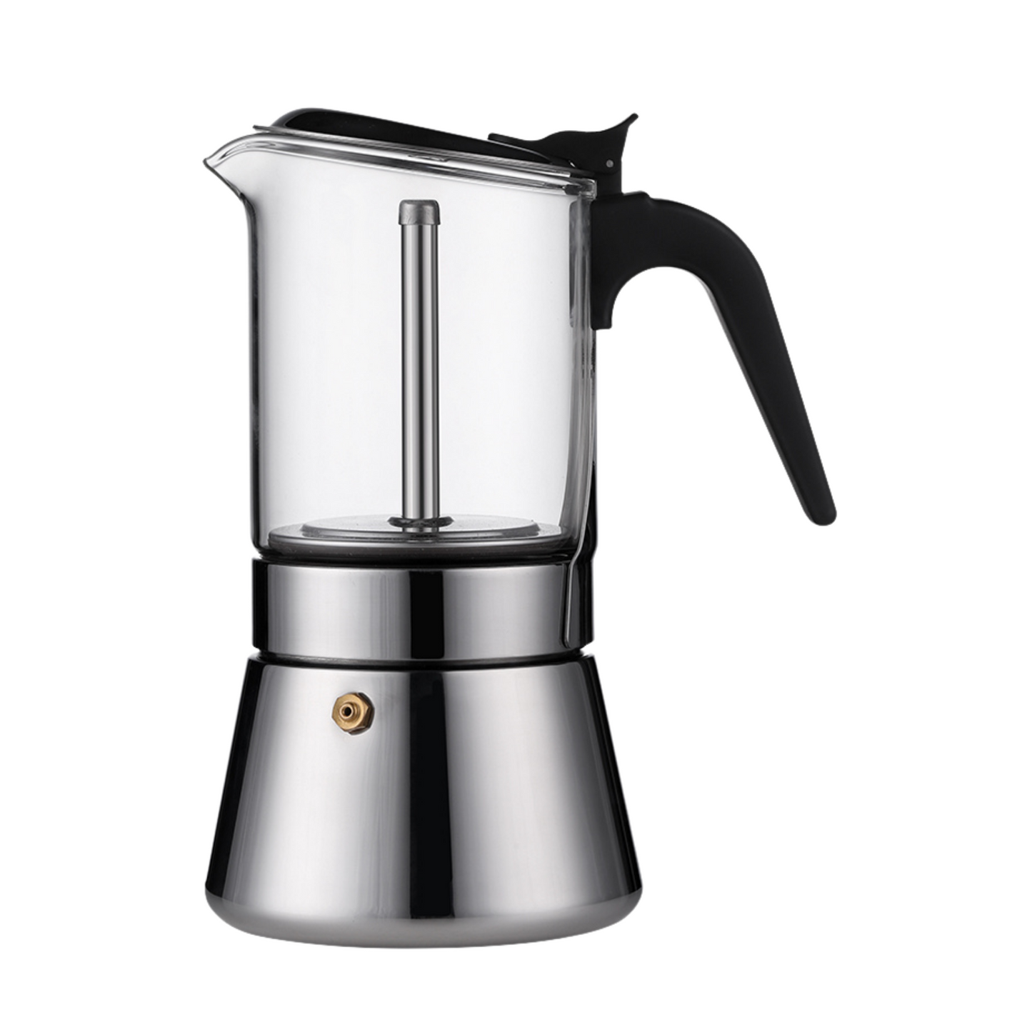 Stovetop Espresso Maker, 6 Cups Classic Italian Style Moka Pot (240ml, Silver)